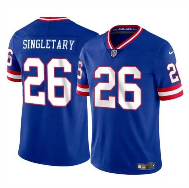 Men & Women & Youth New York Giants #26 Devin Singletary Royal Throwback Vapor Untouchable Limited Stitched Jersey,We sell and wholesale Men & Women & Youth New York Giants #26 Devin Singletary Royal Throwback Vapor Untouchable Limited Stitched Jersey on line form chian!